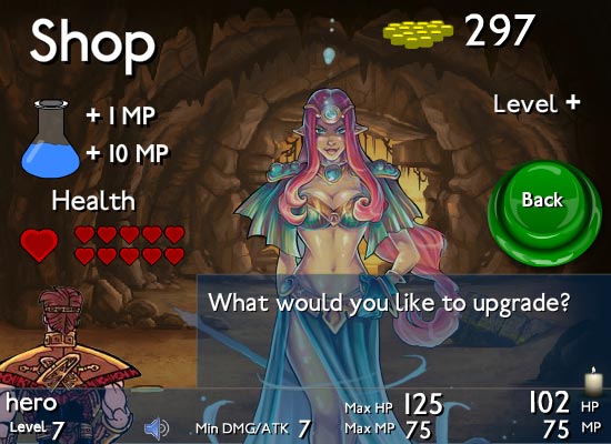 RPG Game Shop Screen