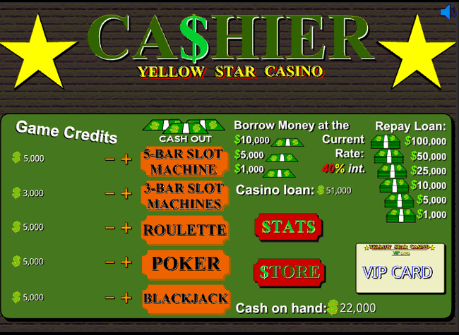 Yellow Star Casino Cashier
