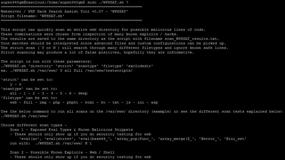 WPHSAT help information WPHSAT help information