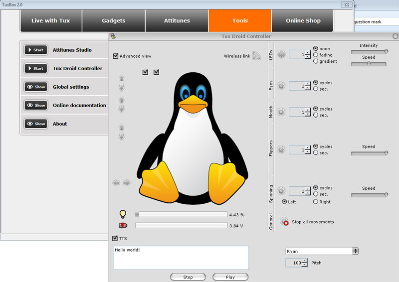 Tux Droid Controller