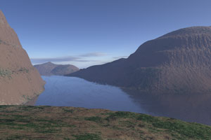 3D Terragen Render - River Bend